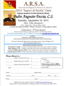 ARSA honoring Fr. Feccia ticket form