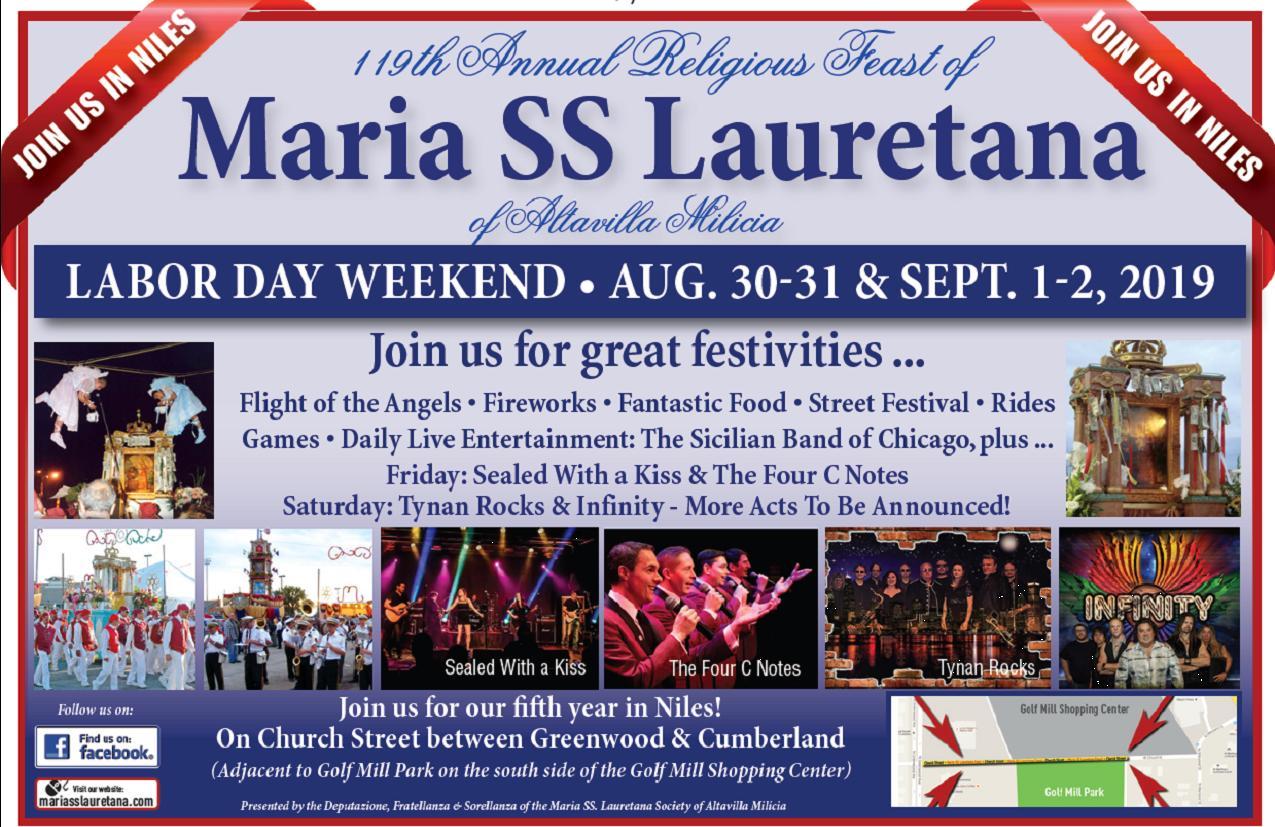 2019 Maria SS. Lauretana Feast Casa Italia Chicago