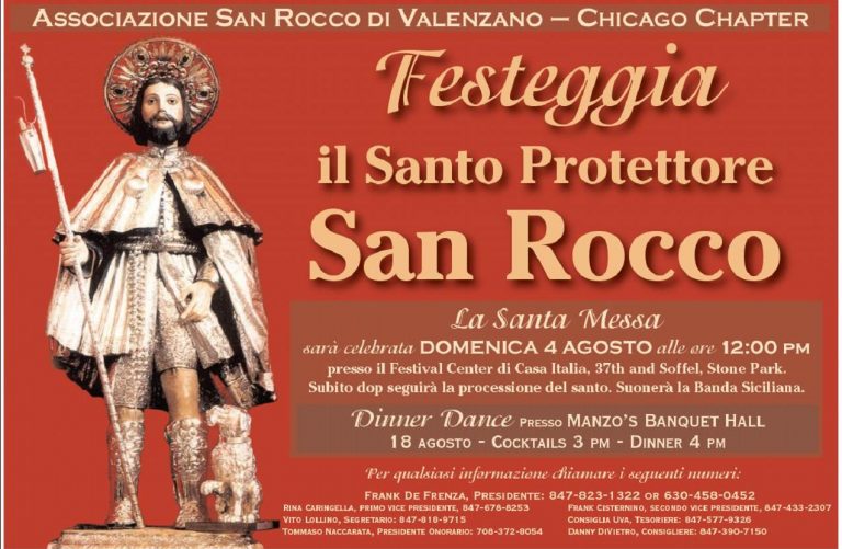 2019 San Rocco di Valenzano Feast Casa Italia Chicago